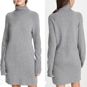 Veronica‎ Beard Saranac Wool-Blend Mini Sweater Dress – Grey Melange (XS)